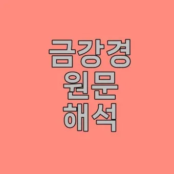 금강경 원문과 해석 독송 영인스님_15