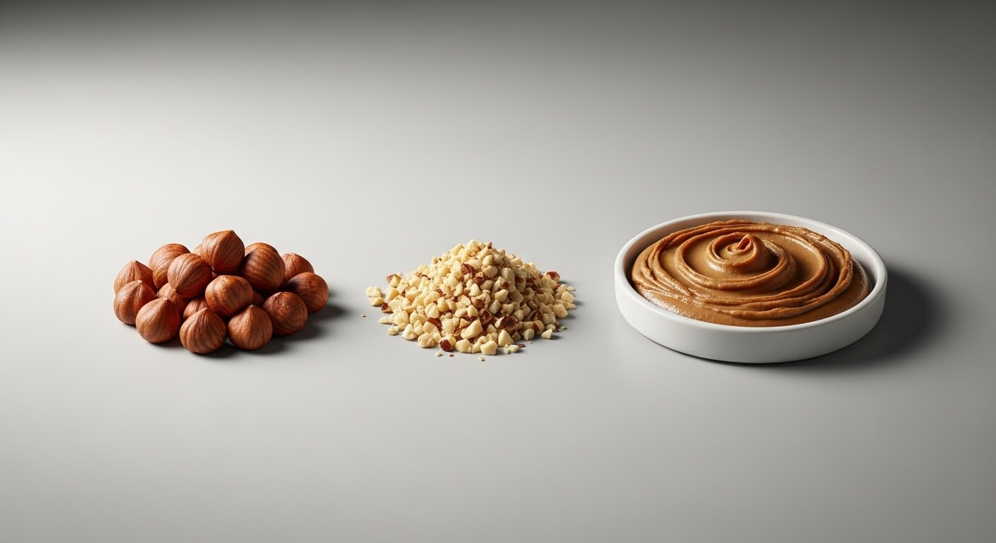 헤이즐넛의 제과적 특성: 풍미, 식감, 가공 용이성