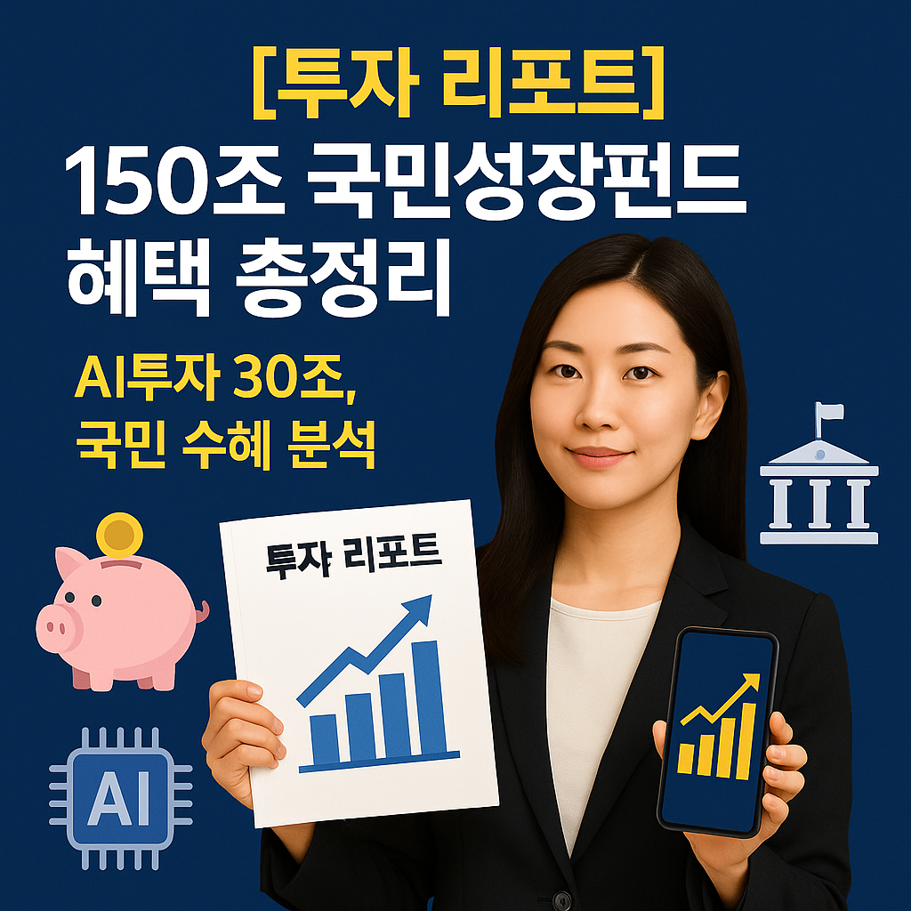[투자 리포트] 150조 국민성장펀드 혜택 총정리 ｜ AI투자 30조, 국민 수혜 분석