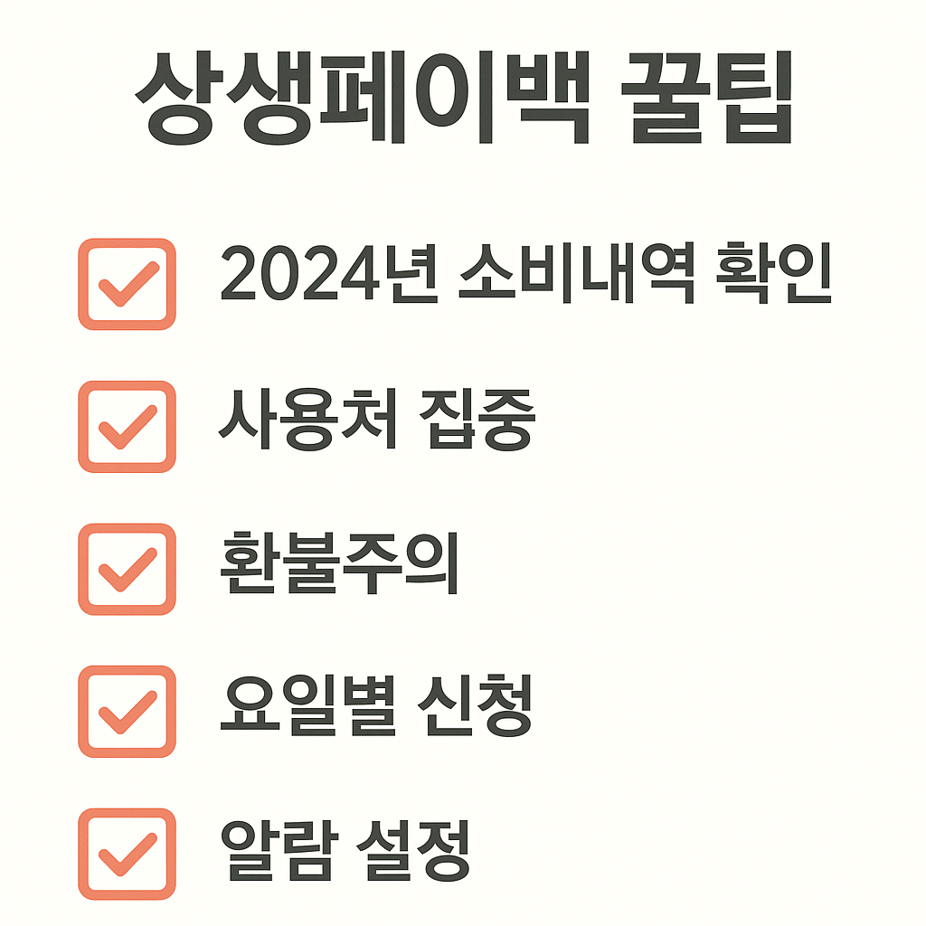 상생페이백 꿀팁