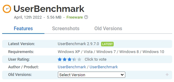 UserBenchmark