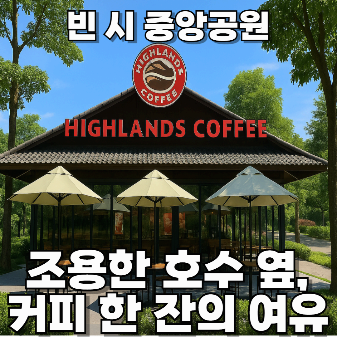 55,000동 하이랜드 커피 한 잔이면 충분! 베트남 빈시에서 찾은 힐링 스팟