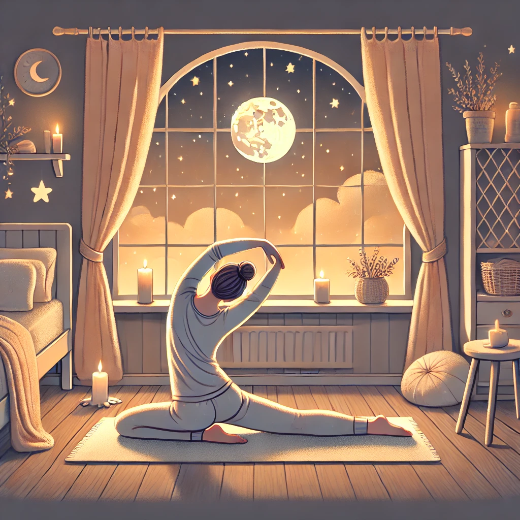 수면 유도를 돕는 야간 스트레칭