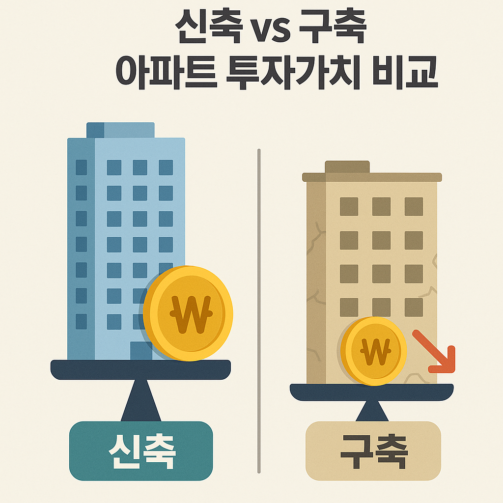 신축 vs 구축 투자가치 비교 이미지