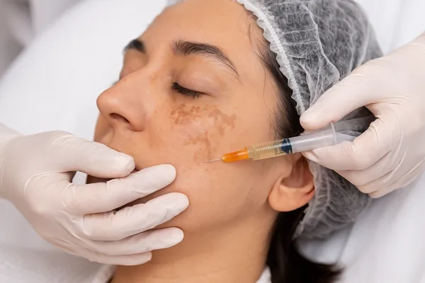 기미 치료 시술 장면