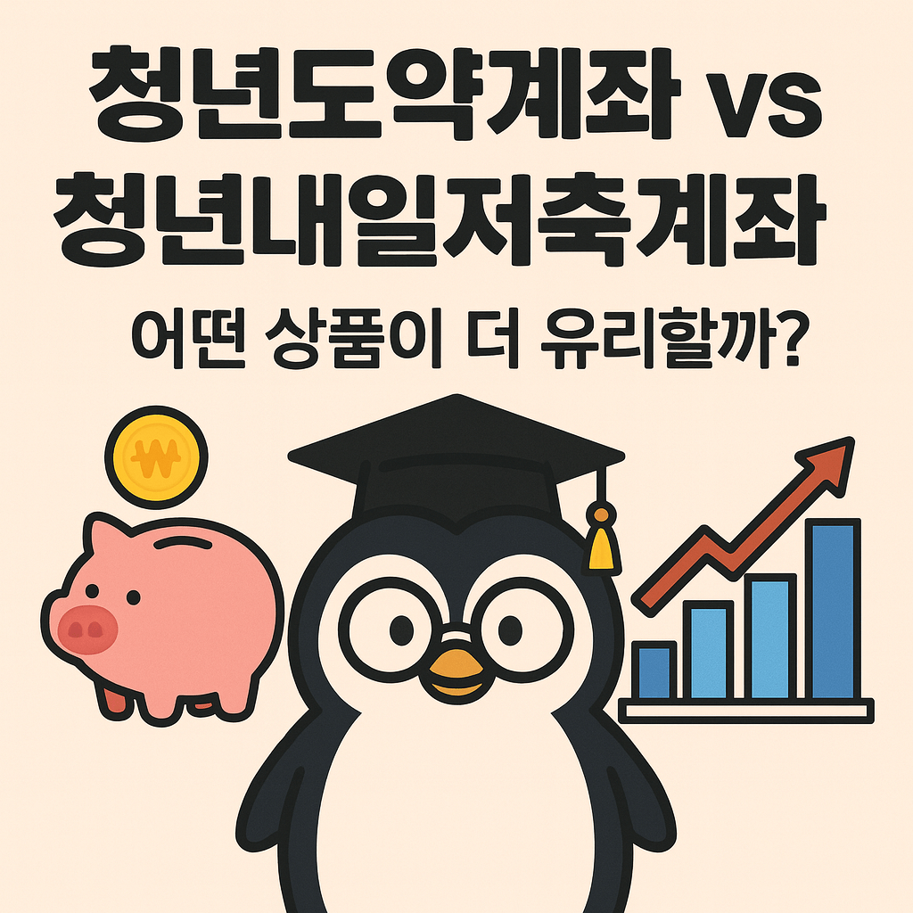 청년도약계좌 vs 청년내일저축계좌: 어떤 상품이 더 유리할까?