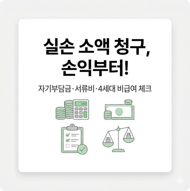 실손보험 소액 청구를 할지 말지 자기부담금과 서류비&amp;#44; 4세대 비급여 여부로 판단하는 기준을 정리한 인포그래픽