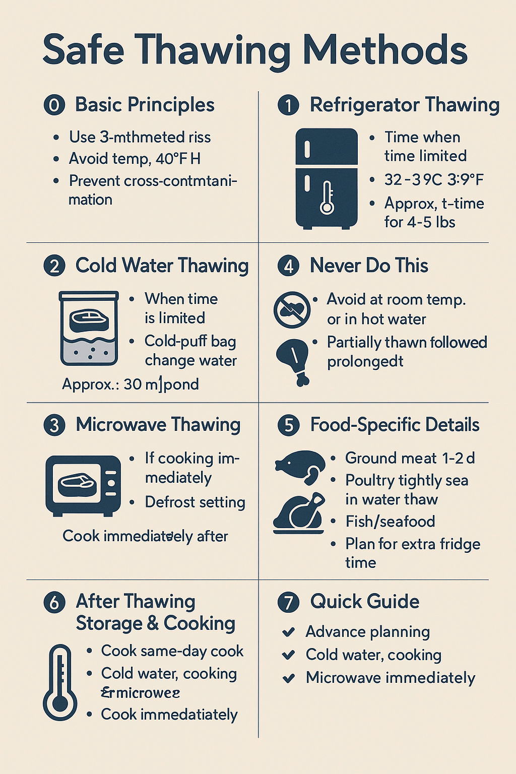 육류·어패류 안전 보관 &amp; 해동 실전 가이드