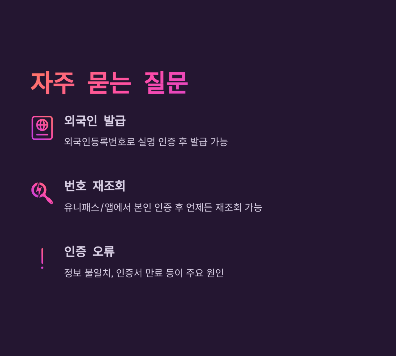 개인통관번호 발급 방법