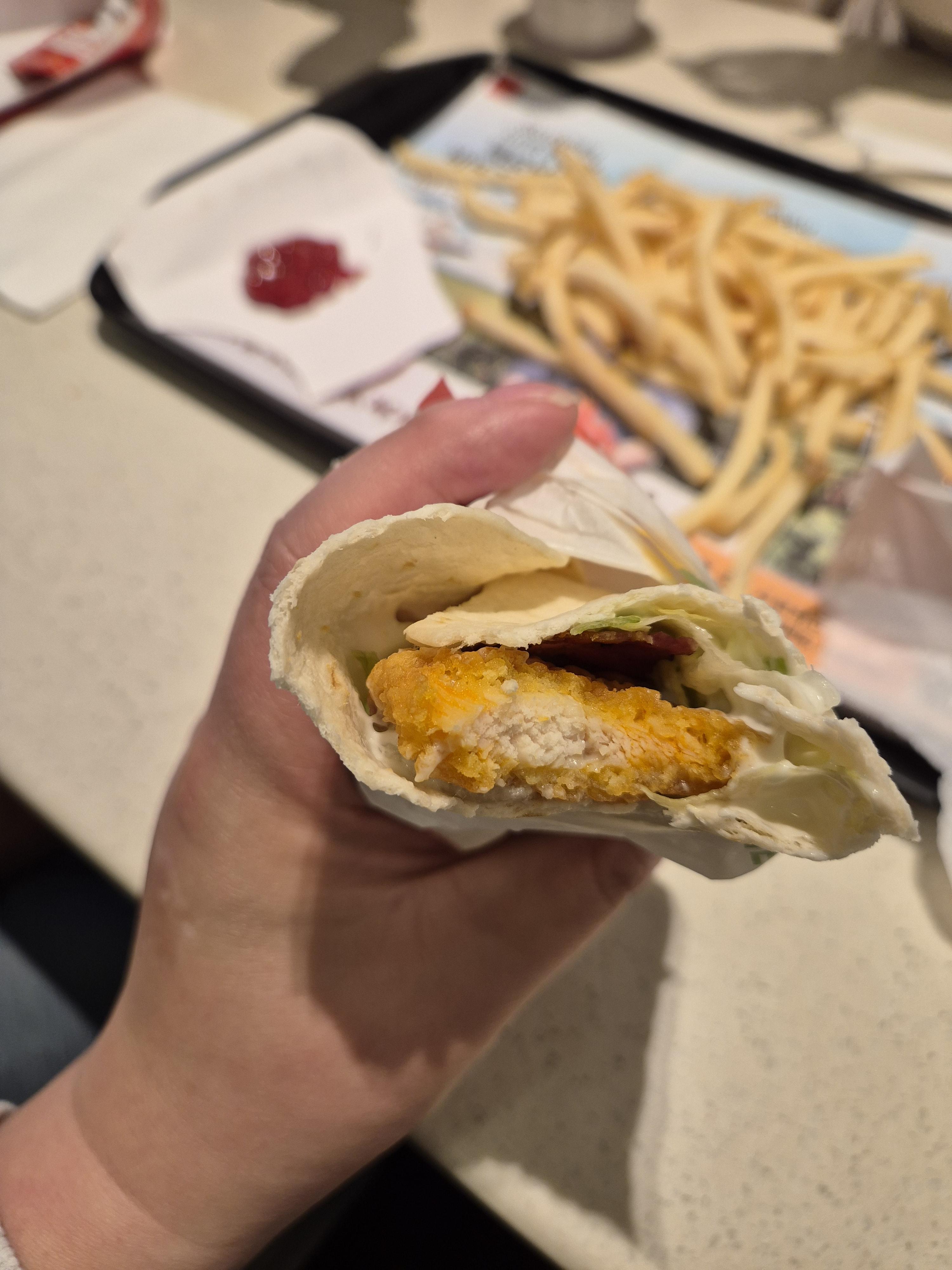 맥도날드 상하이 치킨 스낵랩