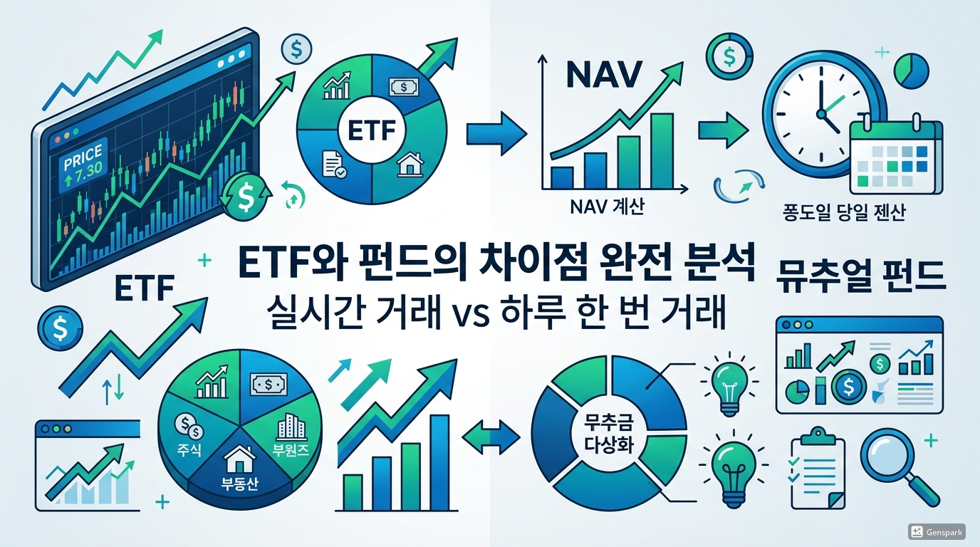 ETF vs 펀드, 무엇이 더 유리할까? 투자자별 차이 완벽 정리