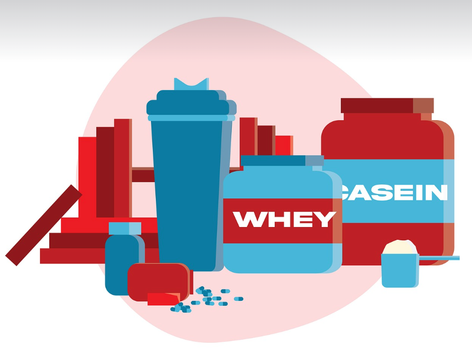 운동 시 보충제 관련된 사진