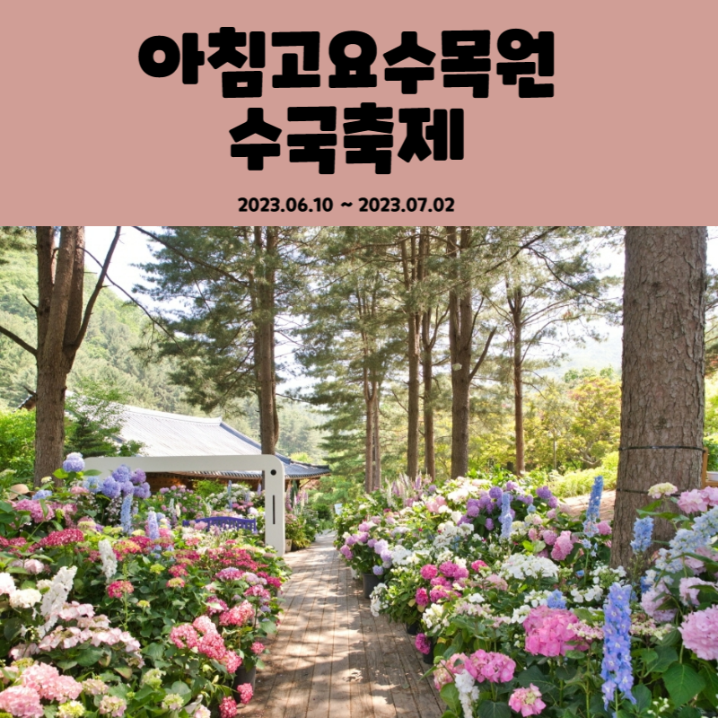 아침고요수목원 수국축제