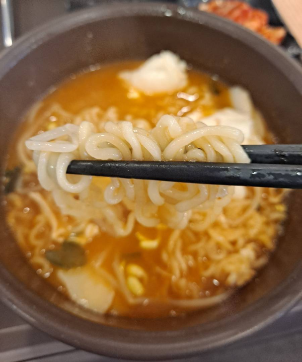 면앤면 라면 면발
