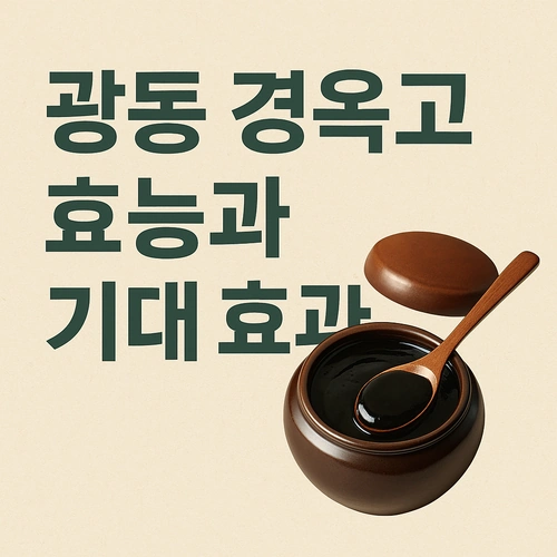 광동 경옥고 효능과 기대 효과 썸네일