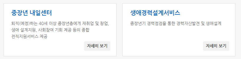 중장년 일자리 희망센터