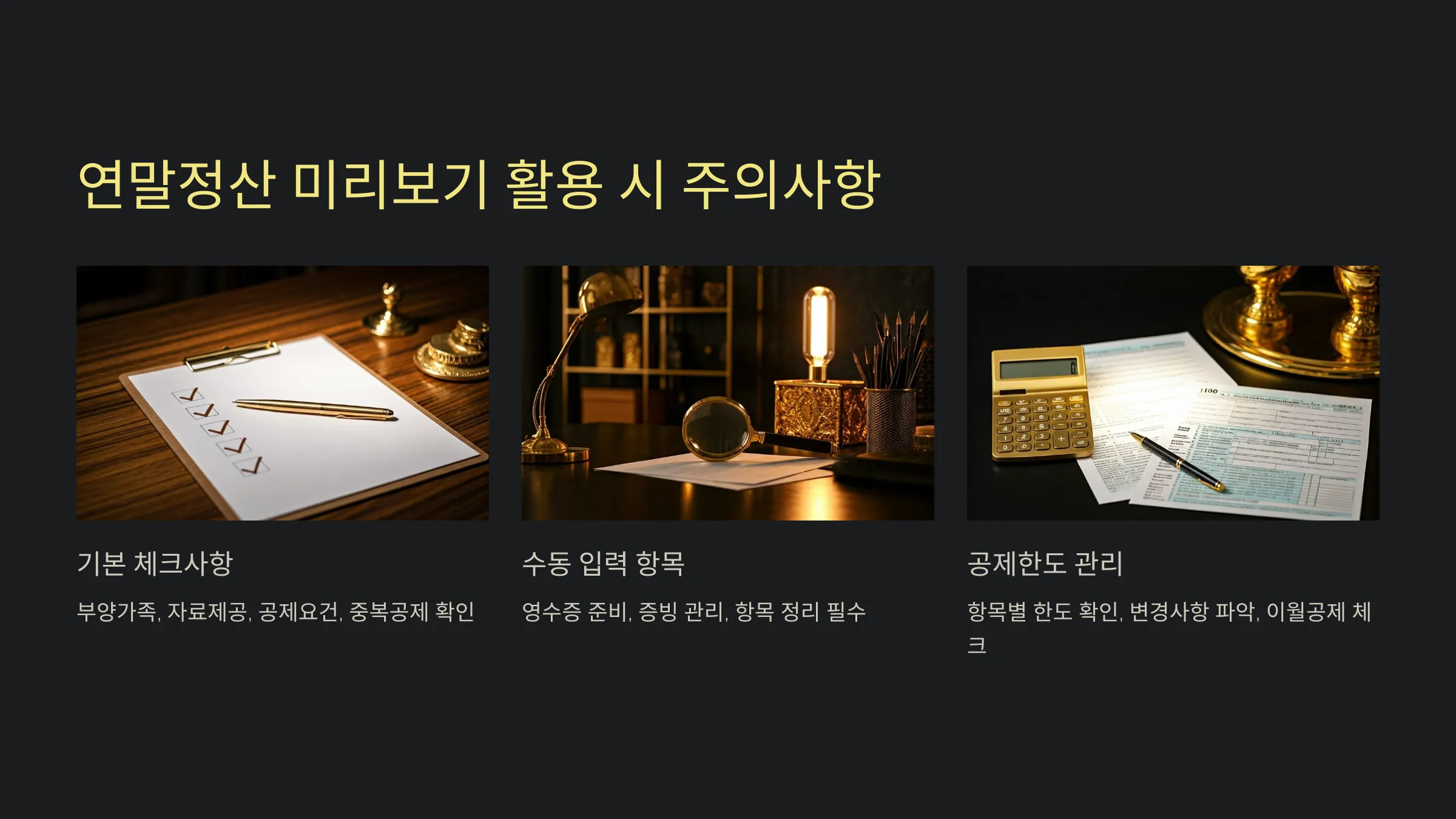 연말정산 미리보기