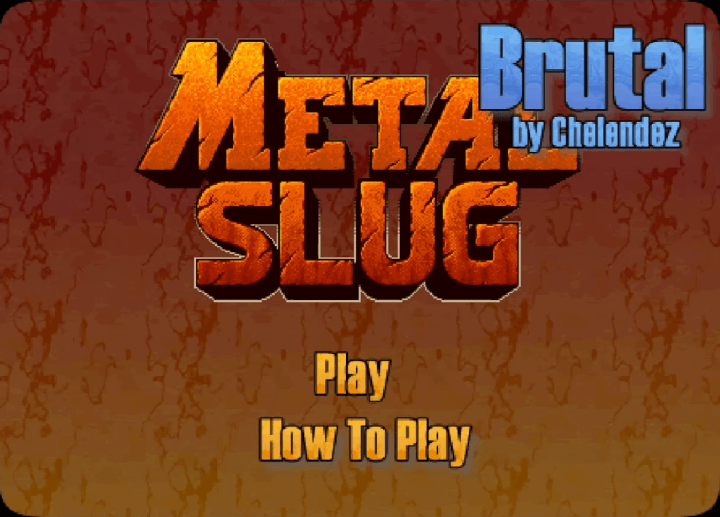 메탈슬러그-브루탈-플래시게임-메인-화면