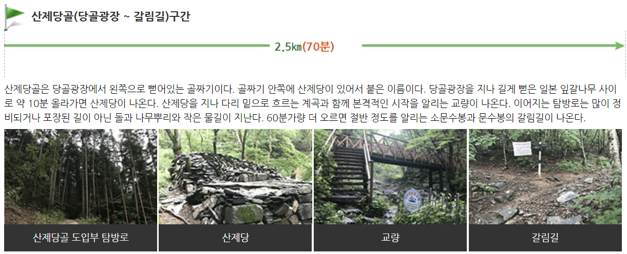 태백산 탐방코스∣유일사 당골 금대봉 탐방로 예약 (출처 : 태백산 국립공원 홈페이지)