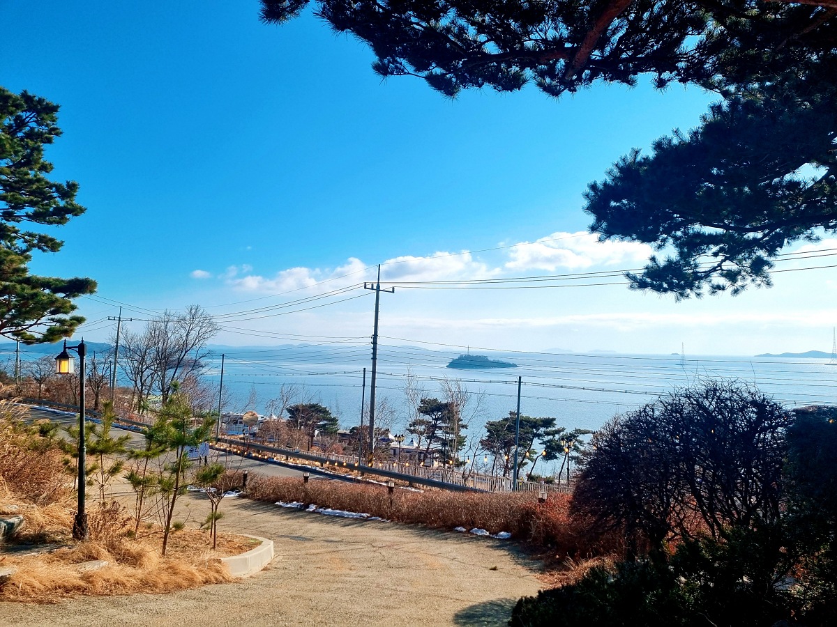 강화도 너머 석모도 노을이 예쁜 탁 트인 오션뷰 카페 '순간의순간': 비건, 노밀가루 디저트, 무료 쿠폰