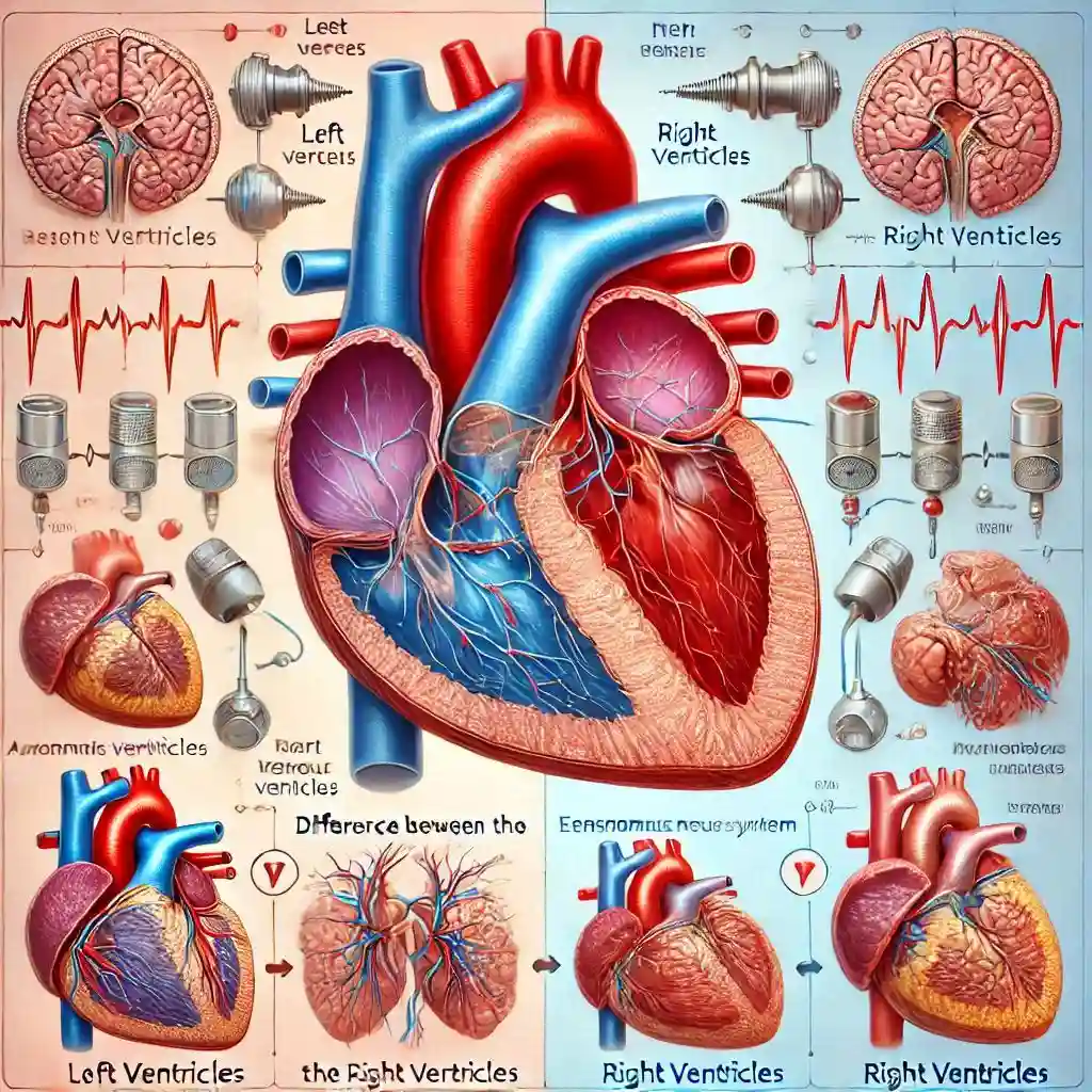 좌심실과 우심실의 차이, 심장의 자율 신경계, 심장의 전기 신호 전달