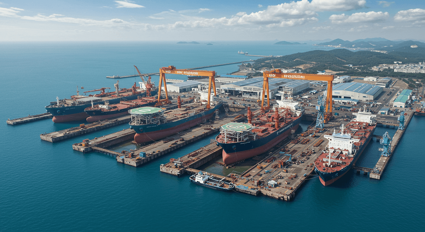 HD현대중공업 조선소