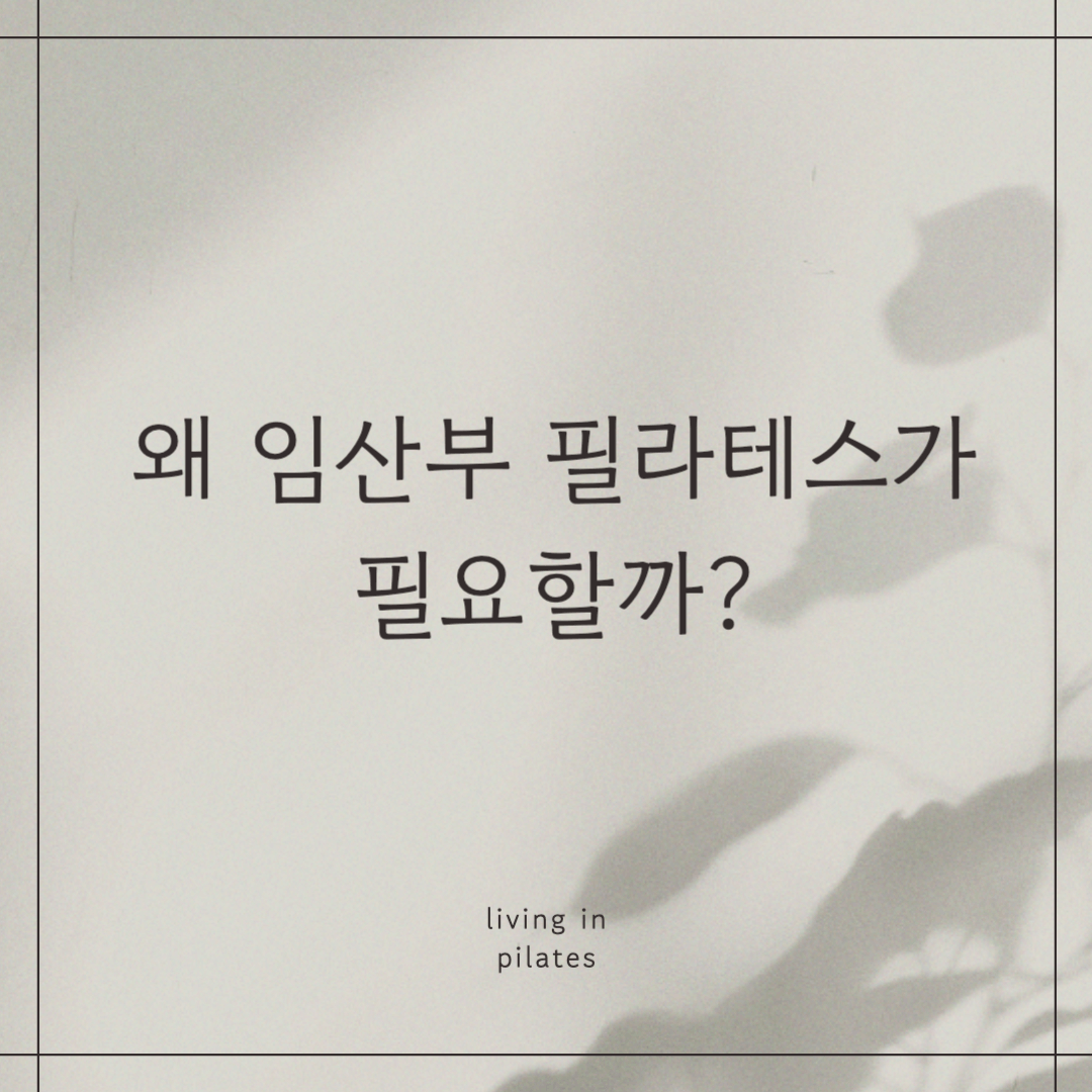 임산부 필라테스 중요성