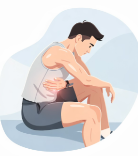 오른쪽 갈비뼈 아래 통증