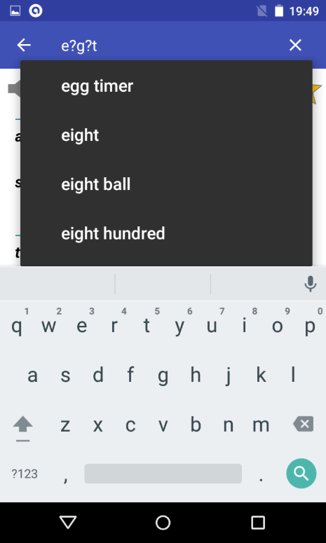 무료 오프라인 영어 사전 앱, 57만개 이상 단어 정의, 빠른 검색, 북마크, 개인 메모, 검색 기록 관리