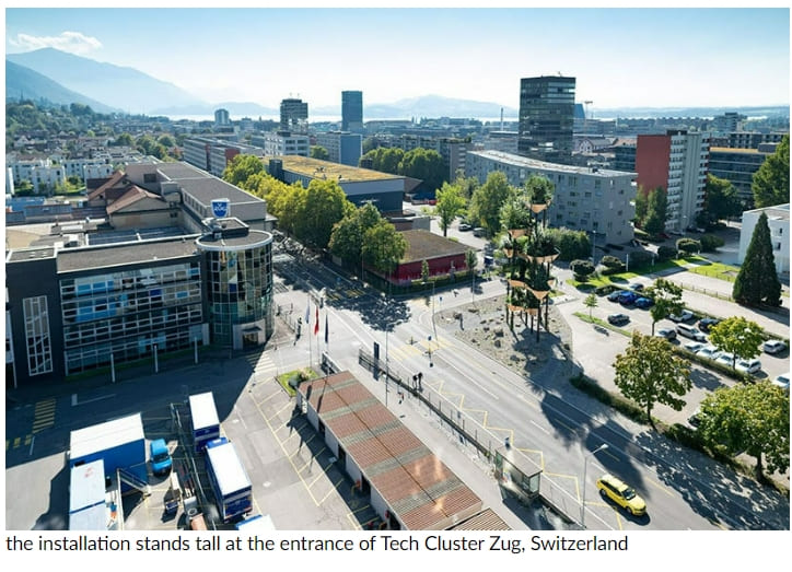 로봇과 인공 지능의 콜라보 '수직 정원': ETH Zurich VIDEO: ETH zurich completes 'semiramis' hanging garden, built with the help of robots
