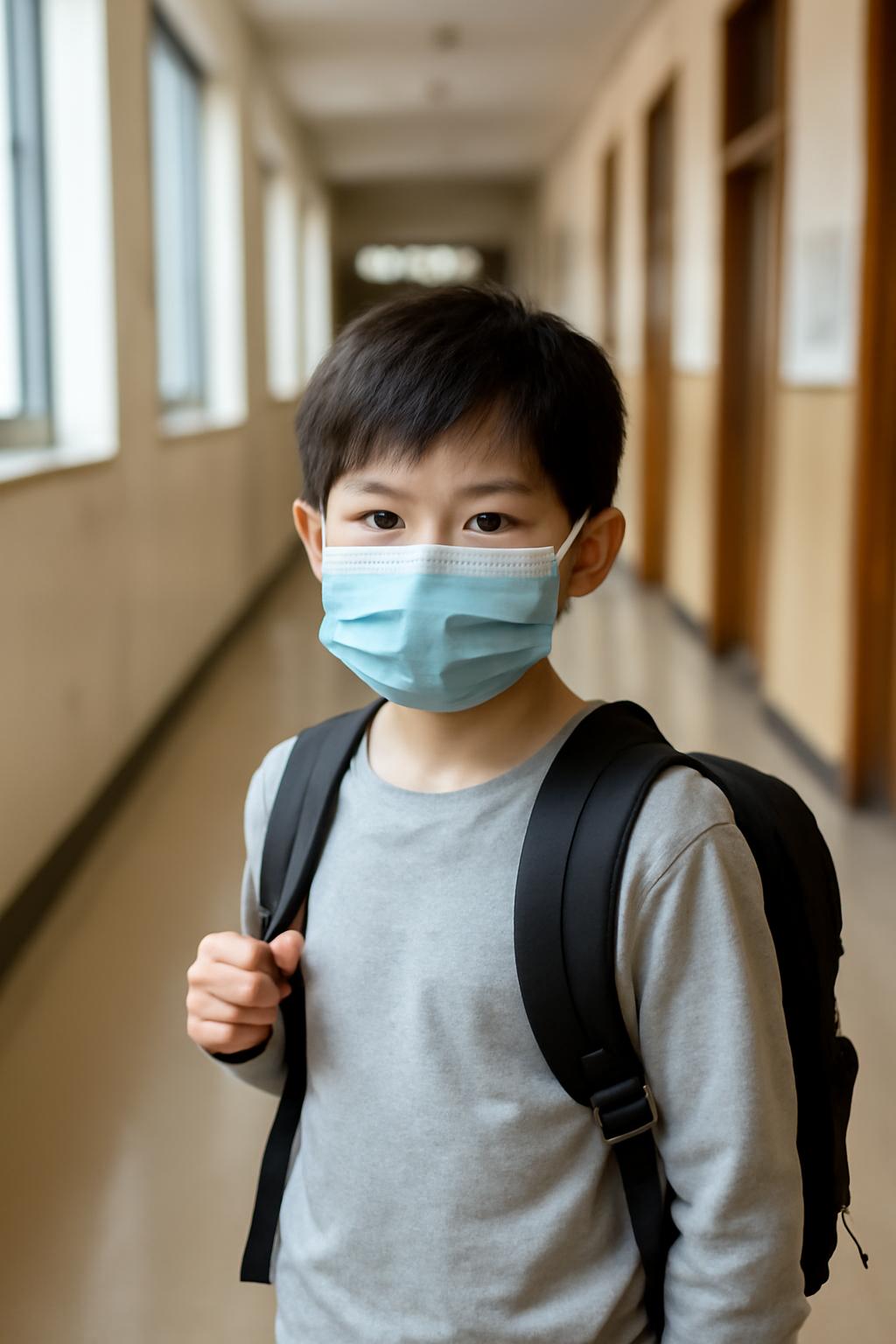 초등학생 독감 등교