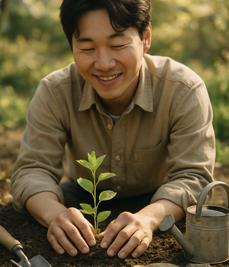 첫 만남, 성공적인 묘목 심기