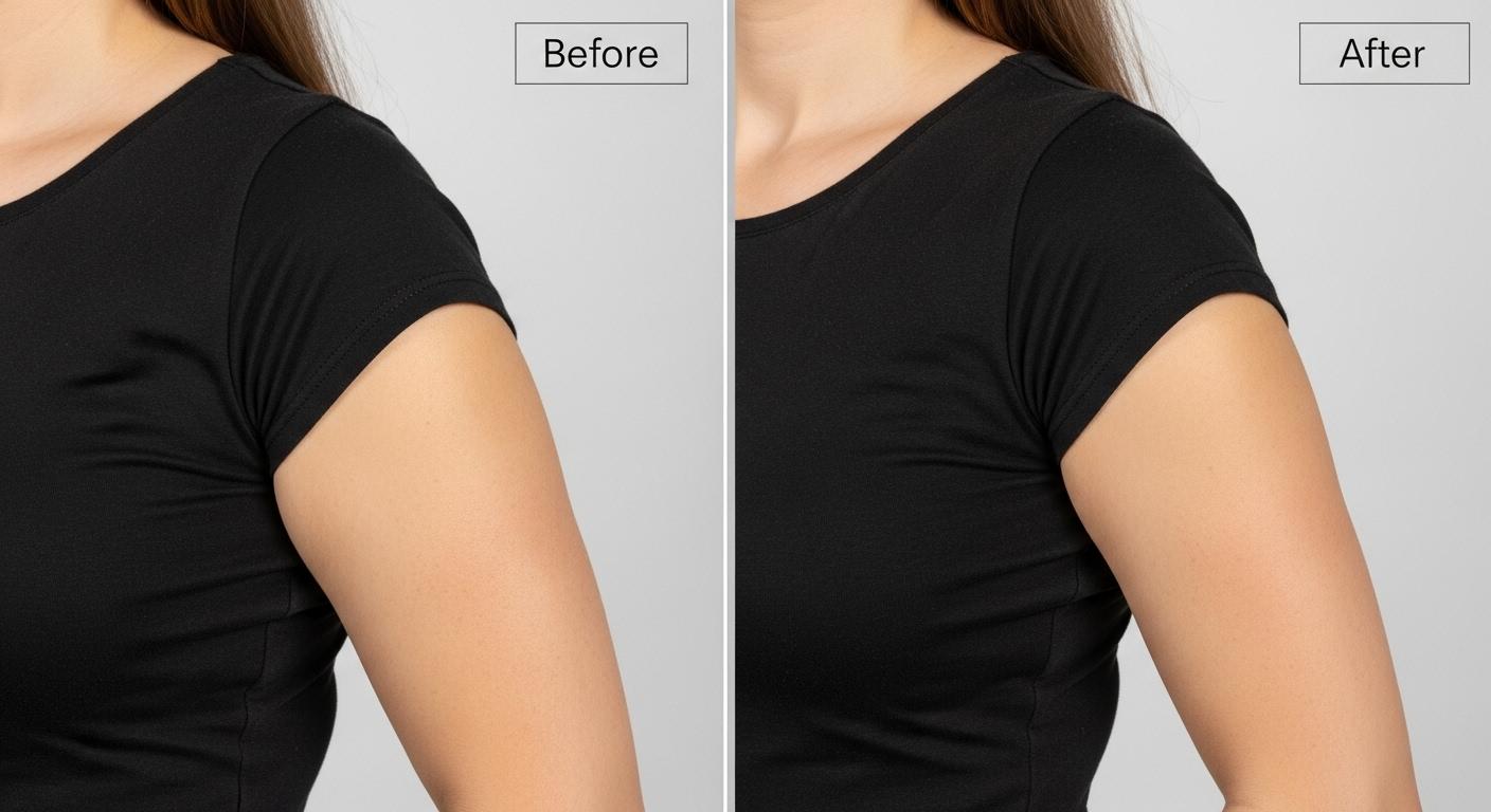 팔뚝살 괄사 전후