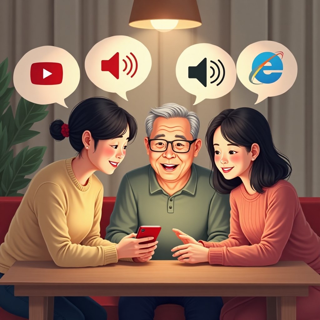 유튜브 볼륨 조절, 어르신 스마트폰 실전 사용법