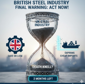 영국 철강 산업의 마지막 경고 "영국 철강을 살릴 시간은 이제 두 달뿐이다"