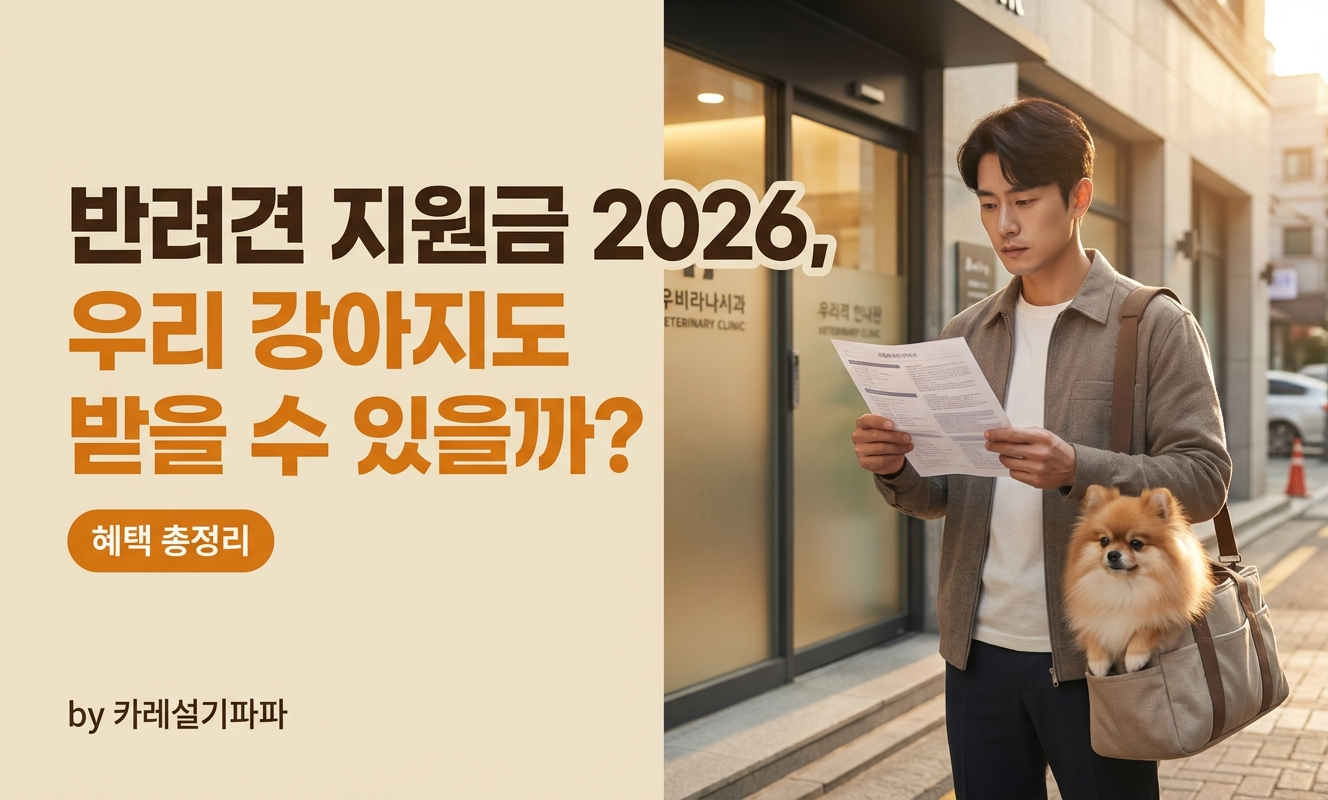 동물병원 앞에서 서류 확인하는 반려인