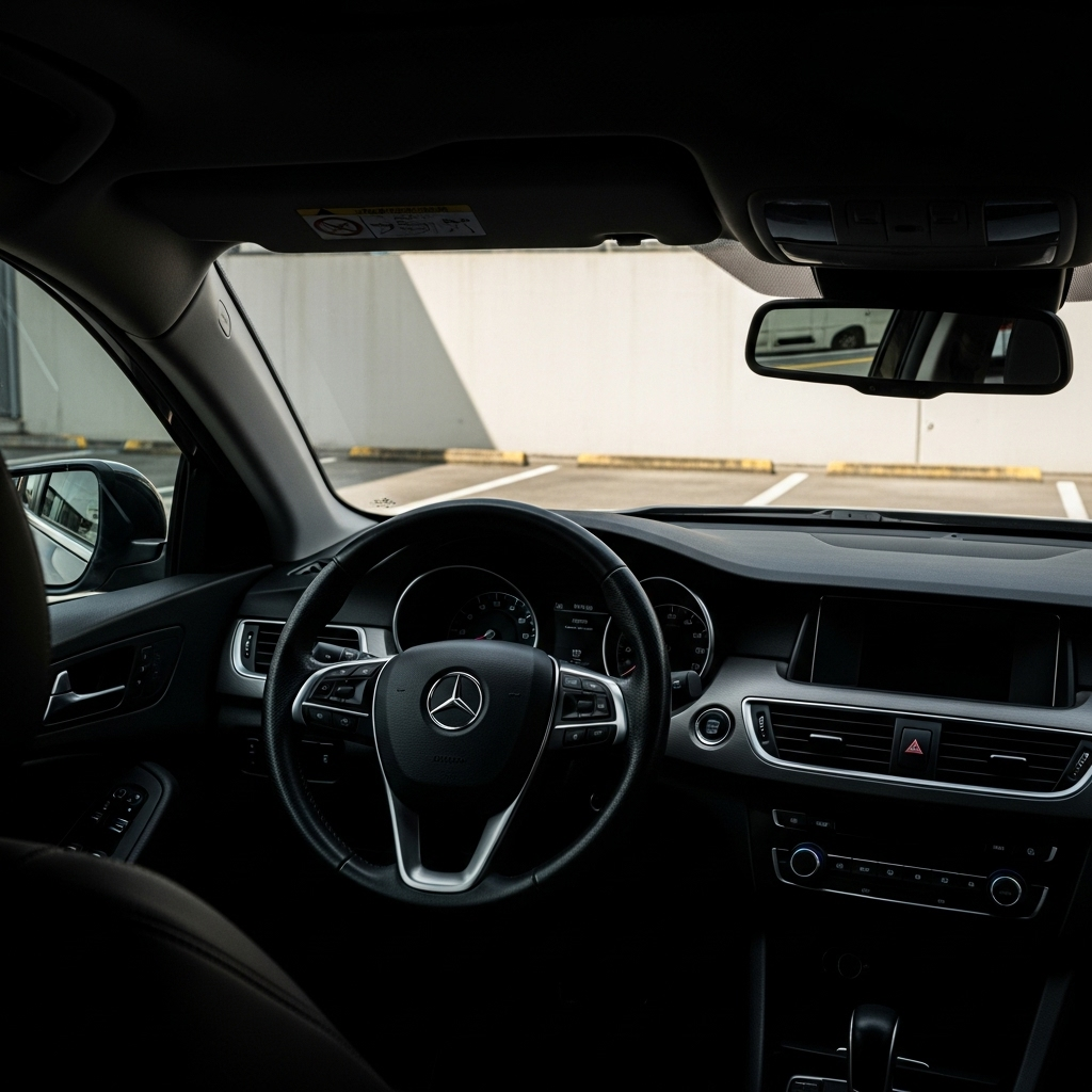 주차는 그늘, 아니면 반대로 차량 방향을 고려하세요