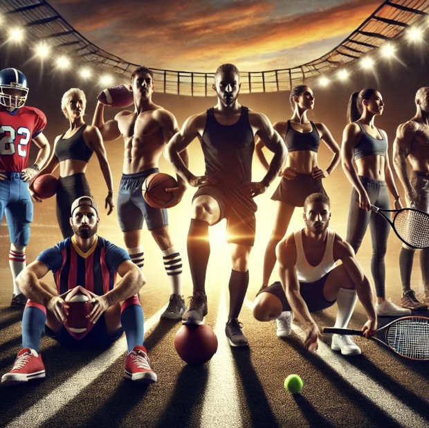 스포츠스타단체사진