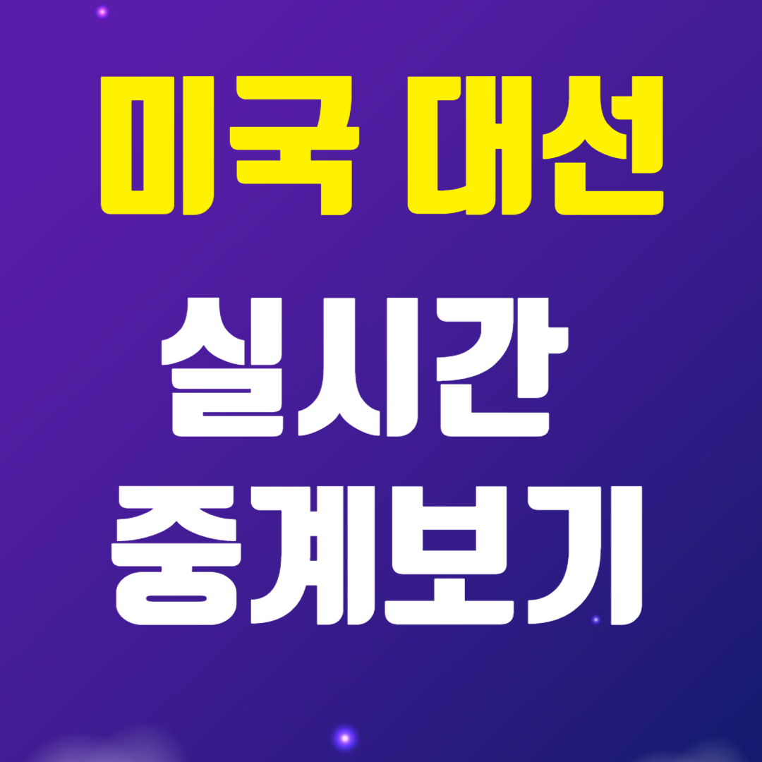 미국 대선 날짜 후보 지지율 중계