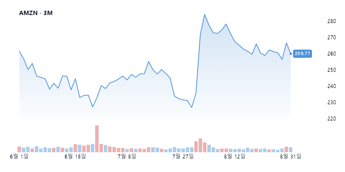 AMZN 주가 차트