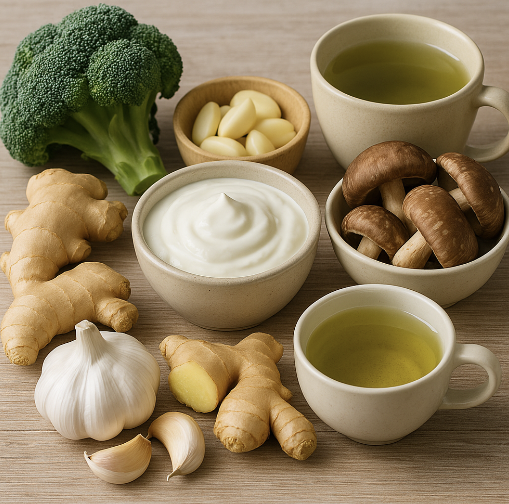 면역력 높이는 자연식품들 관련 이미지