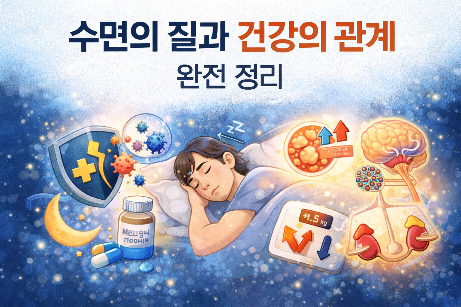 수면의 질과 건강의 관계 완전 정리