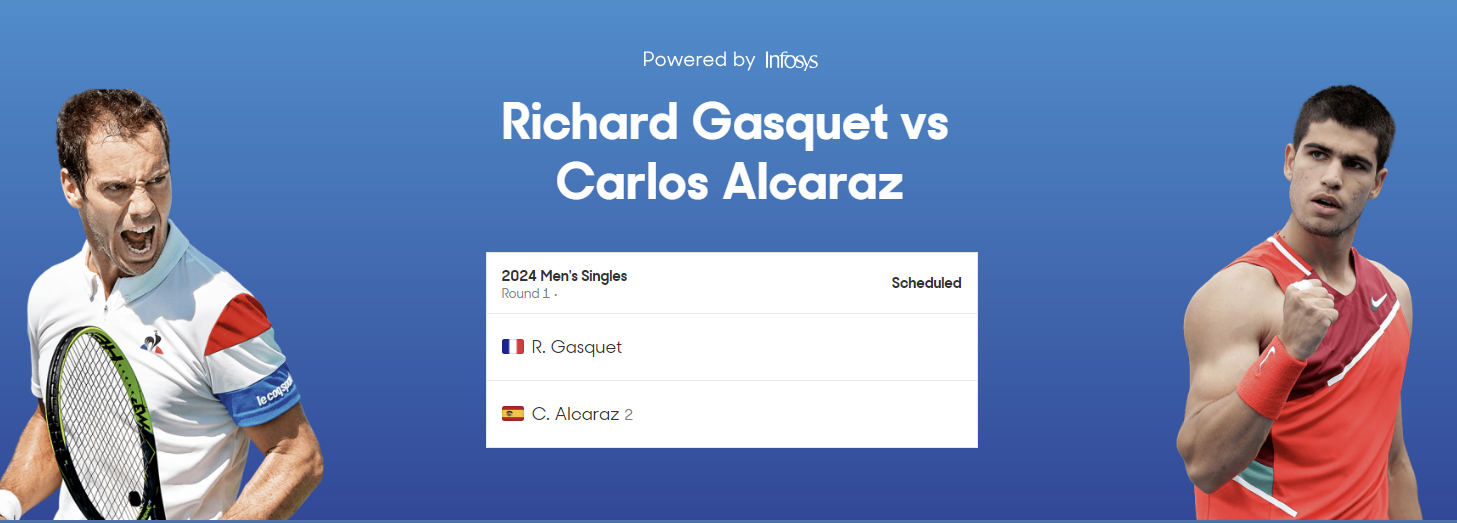 2024 호주 오픈 테니스 대회 1라운드 경기일정 중계시간 대진표