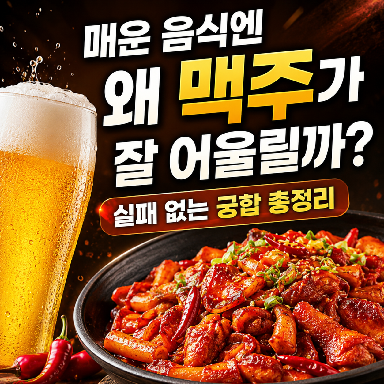 맥주와 매운 음식