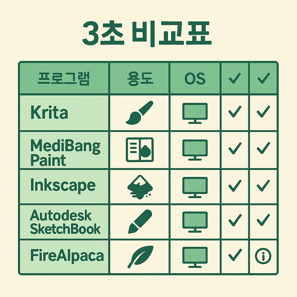 무료 일러스트 프로그램 TOP 5 &ndash;포토샵 없이 그림 그리기