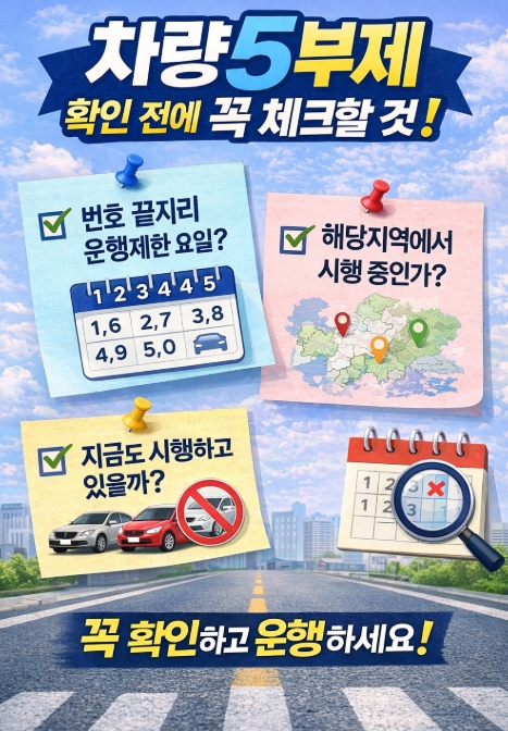 차량5부제 뜻부터 시행 여부까지 총정리 ❘ 번호 끝자리, 지역별 차이, 지금도 하는지