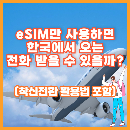 eSIM만 사용하면 한국에서 오는 전화 받을 수 있을까? (착신전환 활용법 포함)
