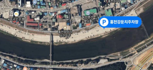 홍천강둔치주차장