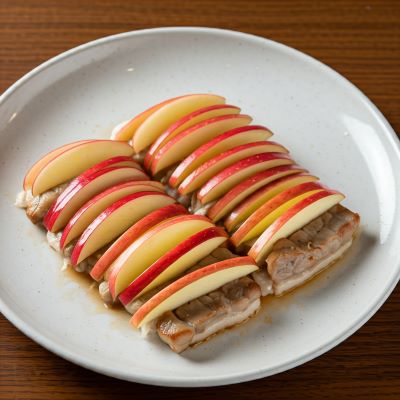 사과 삼겹살 요리