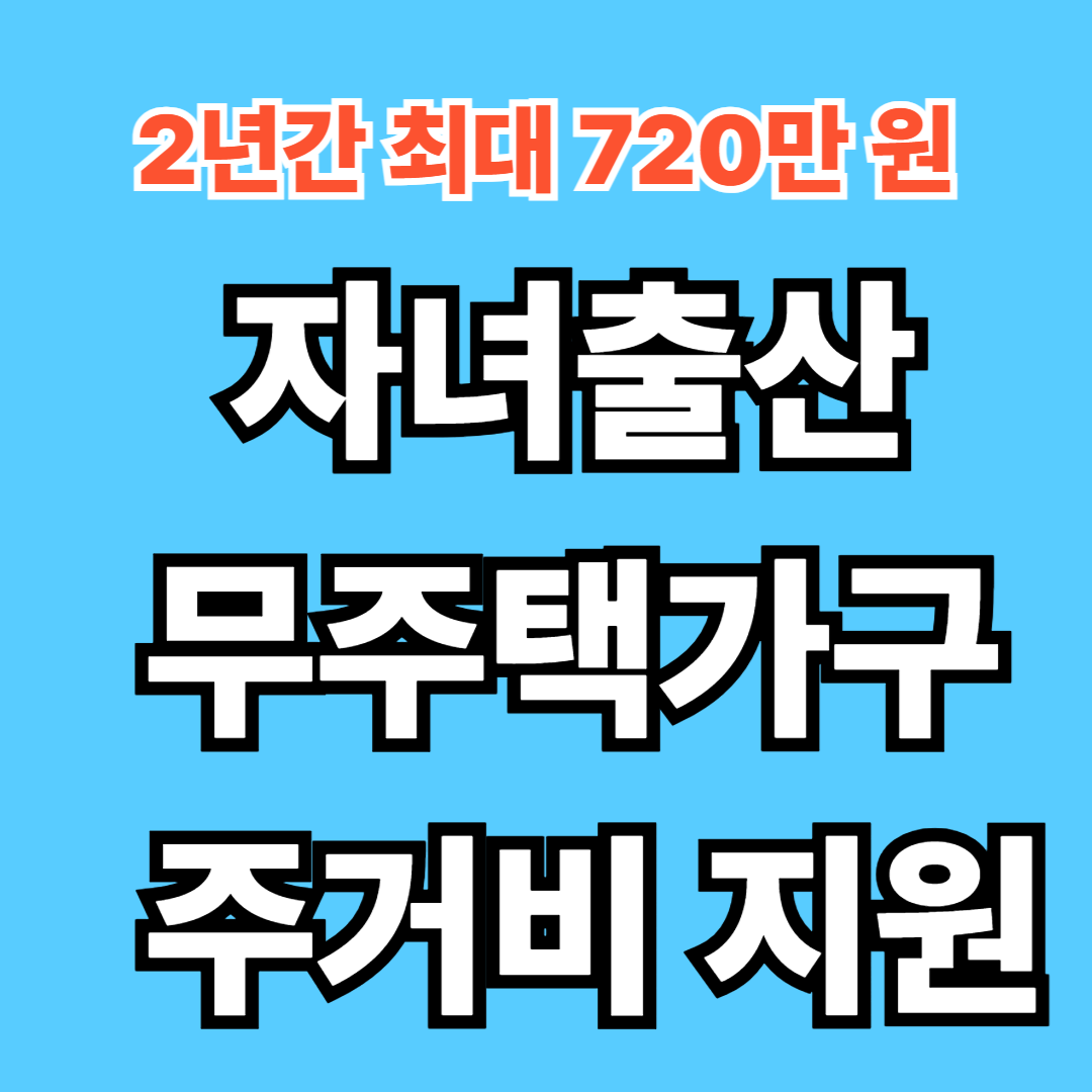 서울시 출산 지원금 720만원 받는 법! (무주택 가구 필수 확인)
